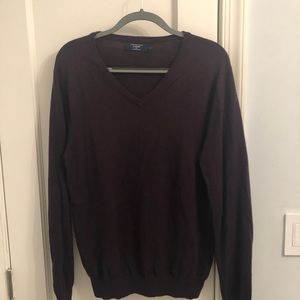 J. Crew Cotton Cashmere V Neck Sweater